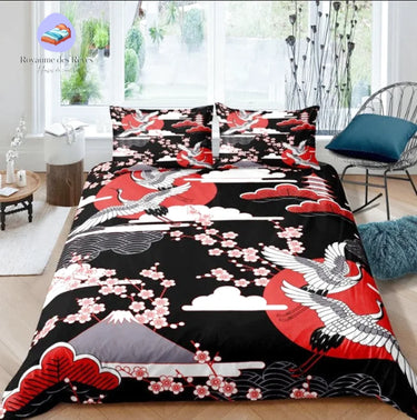 Housse de Couette Japon Fleurs de Lotus